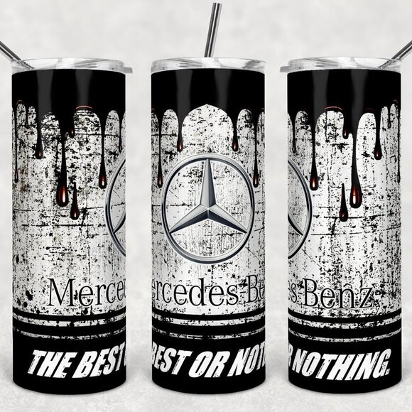 Custom 20oz Stainless Steel Tumbler Mercedes Benz Oil Drip 2 - Picture 1 of 1